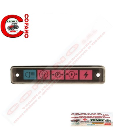 Carcassa spie pannello allarme MF serie 100/200/500