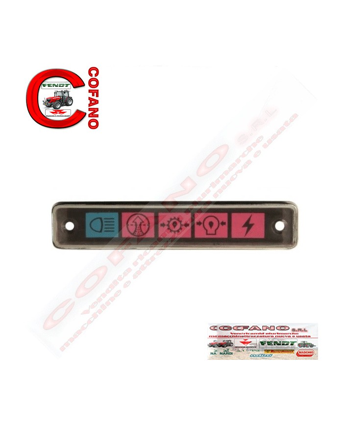 Carcassa spie pannello allarme MF serie 100/200/500