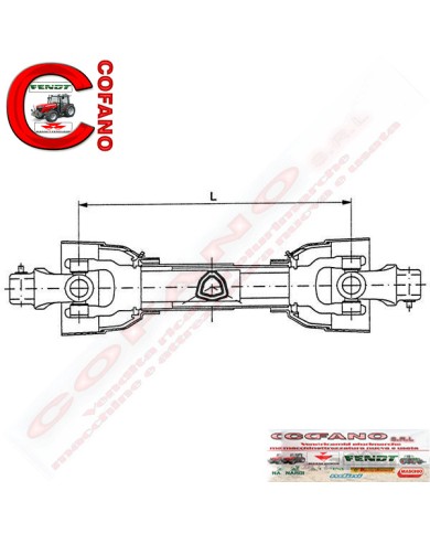 ALBERO CARDANICO COMER 560 mm