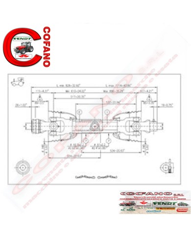 ALBERO CARDANICO COMER T40 0610