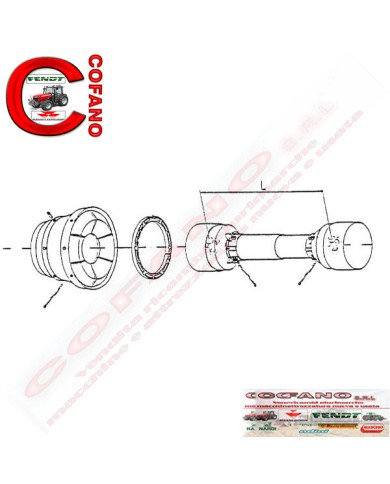 ALBERO CARDANICO COMER  CVG T40