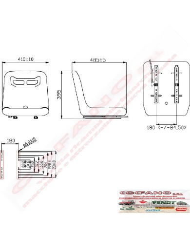 Sedile universale per trattore con guide regolabili TS15000GP