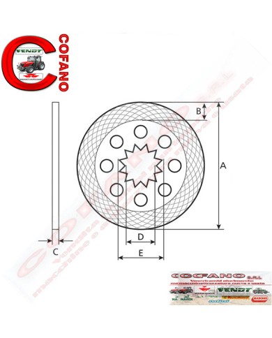 Disco freno Ø 178 mm Massey Ferguson Landini -3550896M1