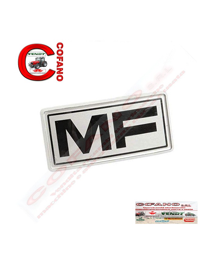 Emblema Massey Ferguson in plastica