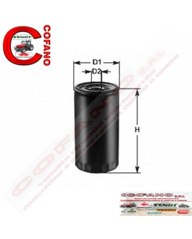 FILTRO OLIO CLEAN DF 888 CORRISPONDE FILTRO TECNOCAR RD 3003 DOPPIA FILTRAZIONE