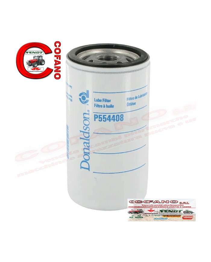 Filtro olio Donaldson P554408 per MF serie 130 150
