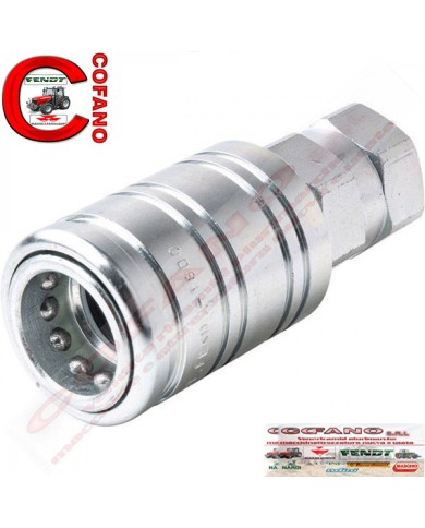 Innesto rapido tubi flessibili femmina con maschio in pressione