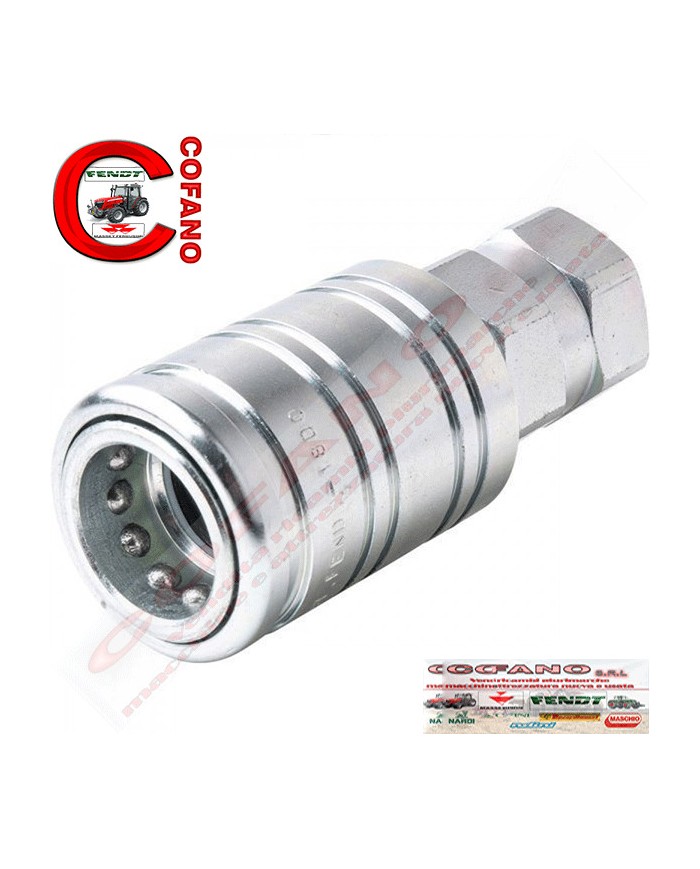 Innesto rapido tubi flessibili femmina con maschio in pressione