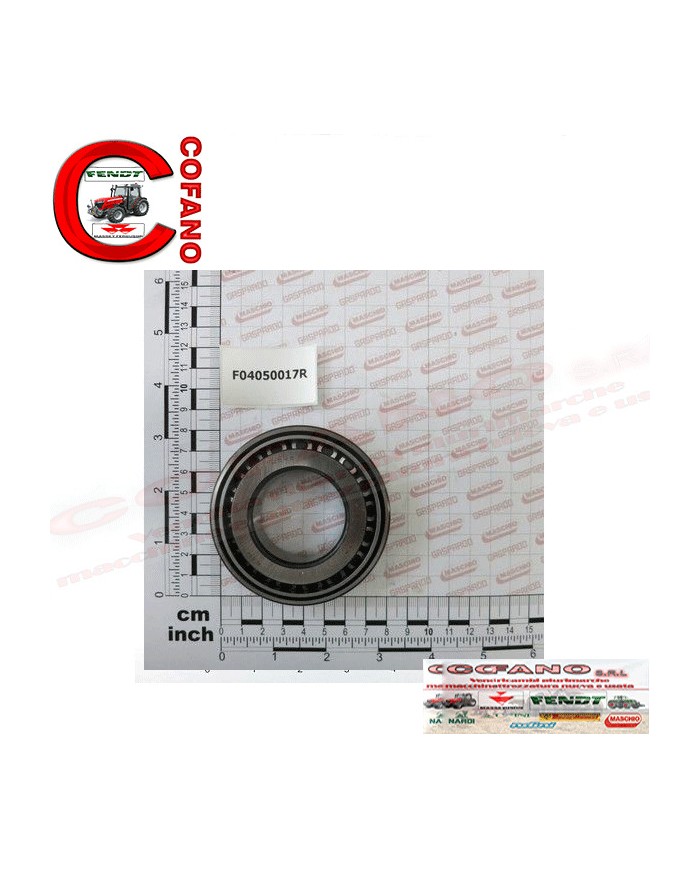 Cuscinetto scatola ingranaggi D40-D80-T19.75 (30208) Maschio Gaspardo