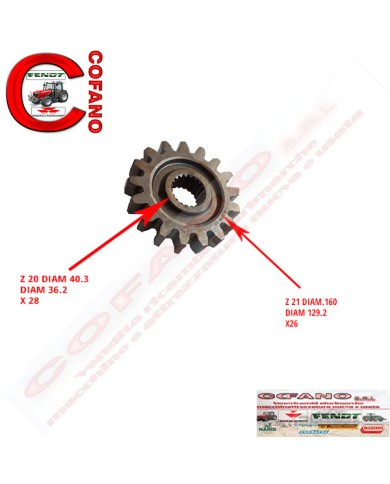 Ingranaggio cambio Z21 frese Maschio