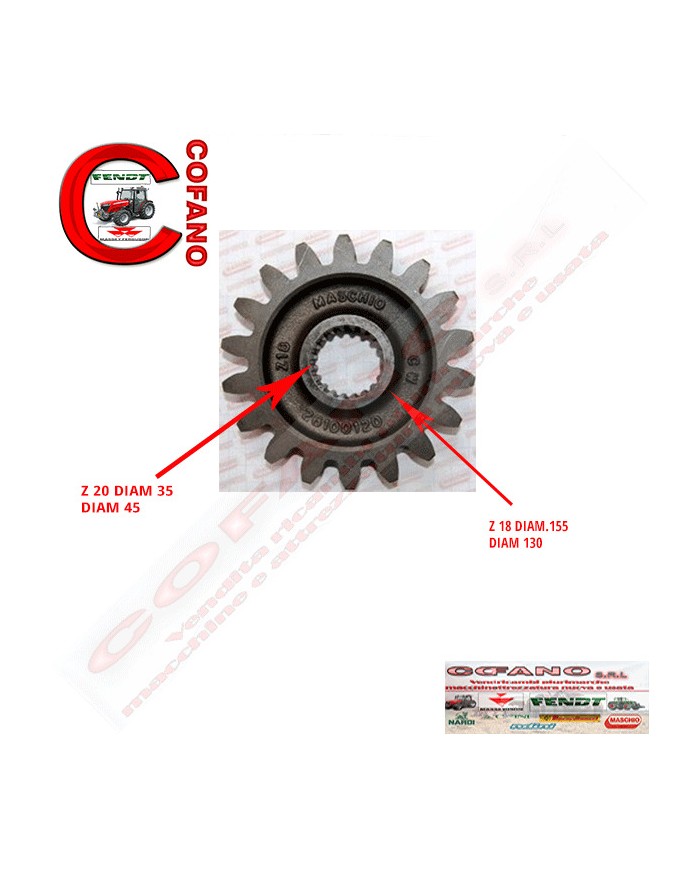 Ingranaggio cambio Z 18 Maschio Gaspardo Ingranaggio cambio Z 18 Maschio Gaspardo