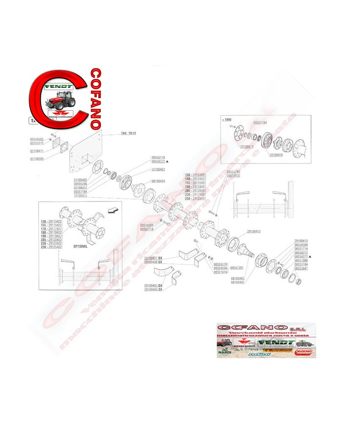 MOZZO LATERALE ROTORE MASCHIO GASPARDO
