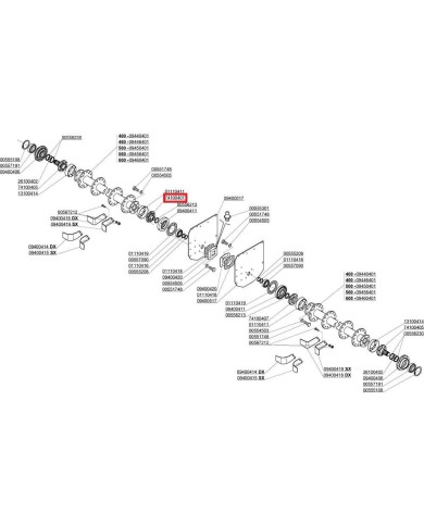 Mozzo rotore lato esterno Fresa Maschio modello SC