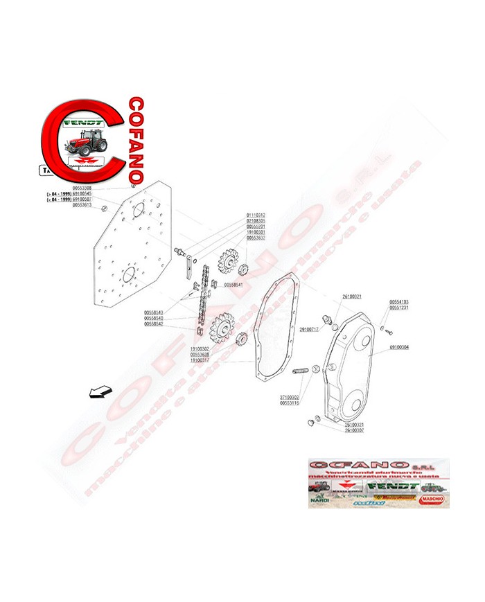 Pattino tendicatena Maschio M19100311R