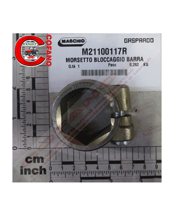 Morsetto blocca barra centrale Frese Maschio modello K