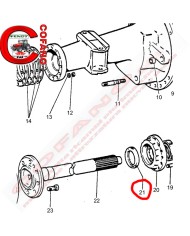 Paraolio assale posteriore freni a tamburo Massey Ferguson Paraolio assale posteriore freni a tamburo Massey Ferguson