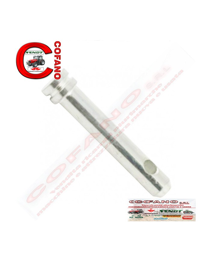 Perno per 3° punto con battuta Lungh. 125 mm Ø esterno 19 mm
