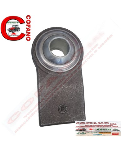 Supporto rotula piatto a saldare fianchi dritti foro Ø 28.4 mm cat. 2