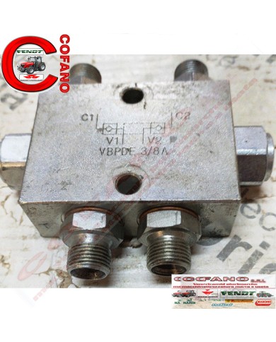 Valvola bloccaggio idraulico raccoglitrice Bosco F120 F802 Valvola bloccaggio idraulico raccoglitrice Bosco F120 F802