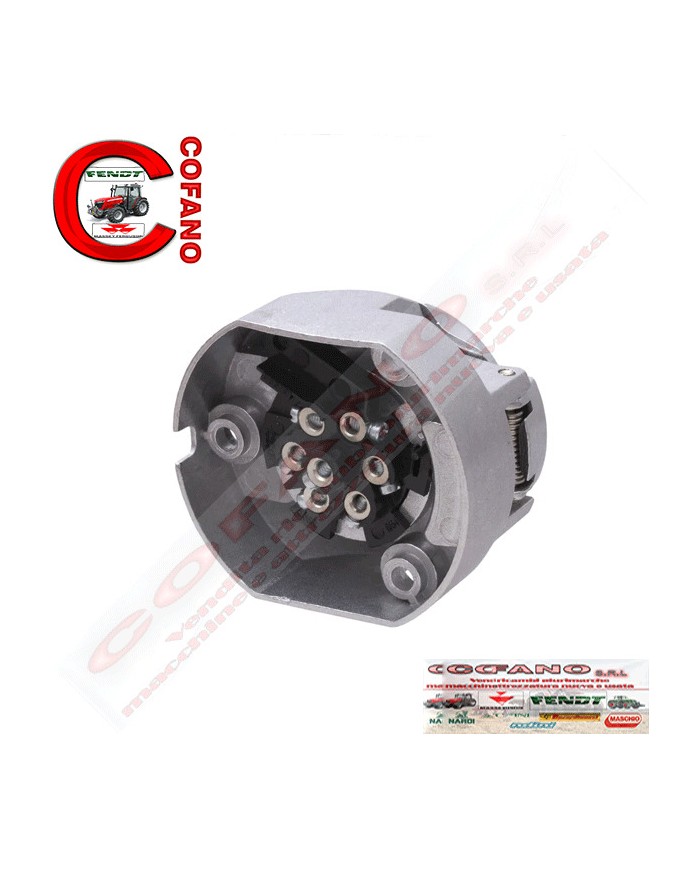 Presa rimorchio 7 poli 12 V colore argento