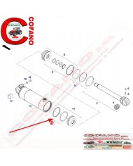 Kit tenuta pistoni sollevatore Massey Ferguson - Fendt