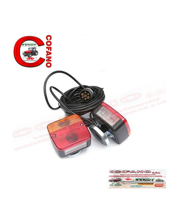Luci per rimorchio posteriori magnetico