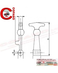 Tirante aggancia cofano in gomma 12,5 mm