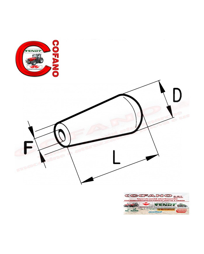 Pomolo in bachelite con foro interno filettato Universale F M8x1,25