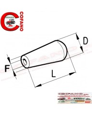Pomolo in bachelite con foro interno filettato Universale F M8x1,25