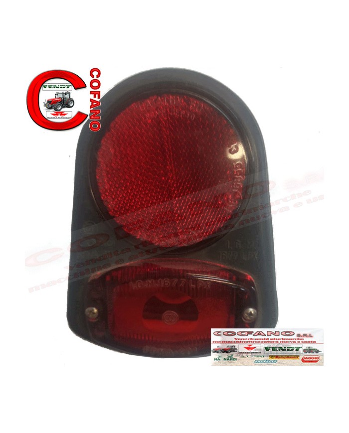 Fanale posteriore Massey Ferguson 35x 135 Originale in alluminio d'epoca Fanale posteriore Massey Ferguson 35x 135 Originale in alluminio d'epoca
