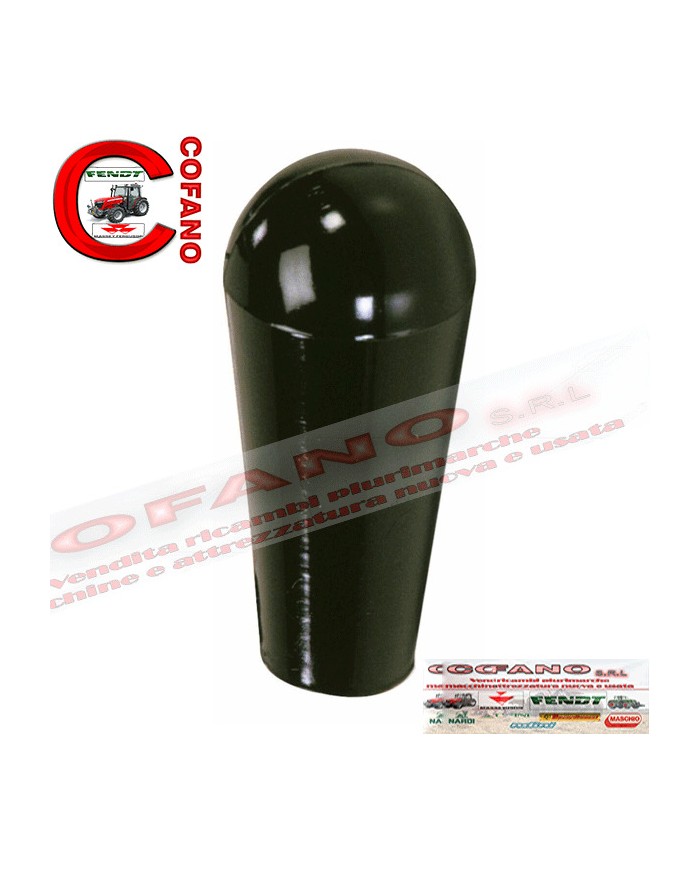 Pomolo liscio a testa sferica, lunghezza 4cm foro interno Ø 10mm