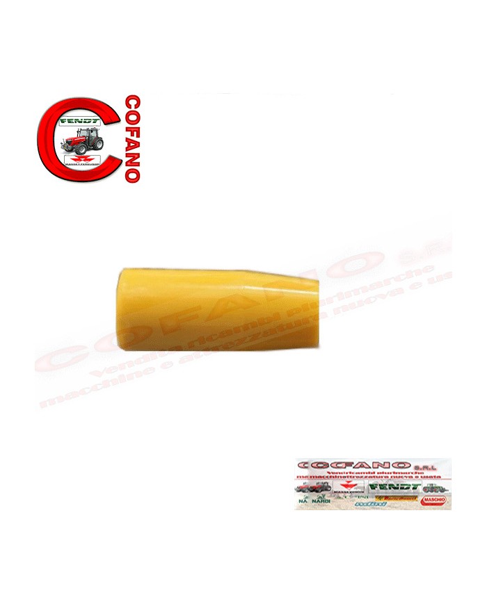Pomello Giallo filettato lunghezza 5cm Landini Massey Ferguson