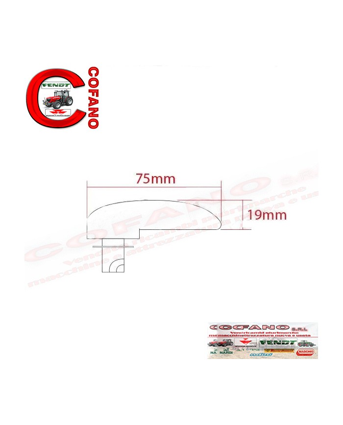 Kit maniglia cofano Massey Ferguson