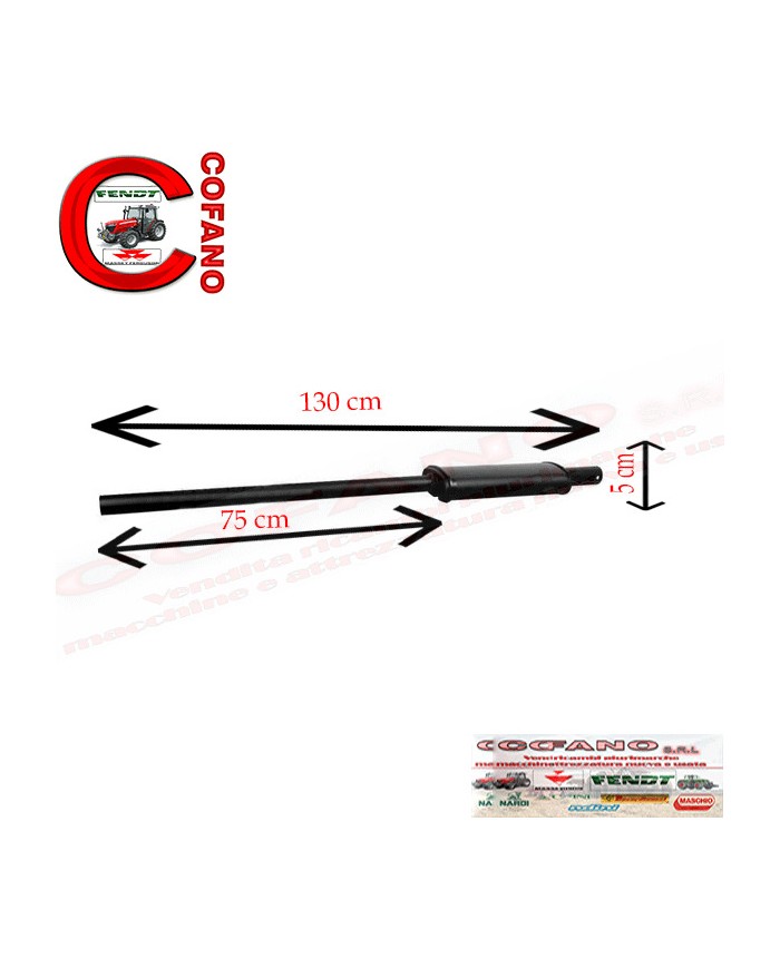 Tubo di scarico Massey Feguson serie 300 -Landini