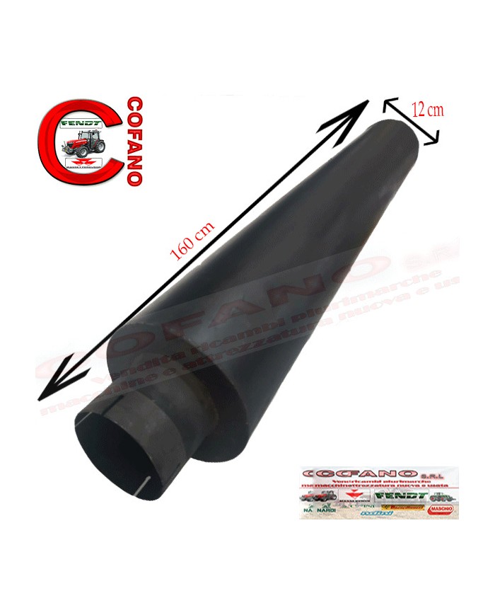 Silenziatore marmitta artigianale per trattori 400 - 600 cv