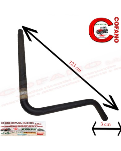 Tubo di scarico Massey Ferguson 135-240-250 versione inglese