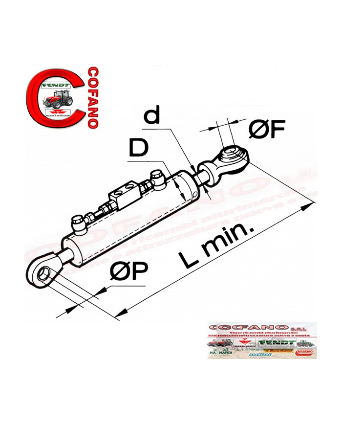 Braccio 3° punto idraulico 500mm Landini - Lamborghini