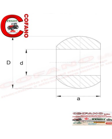Rotula braccio inferiore Cat.2.1-2 Ø 22.6-28.8 - 56
