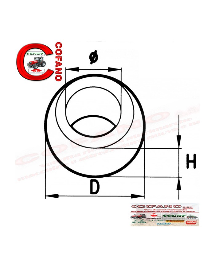 Rotula Sfera per Braccio Sollevatore Cat.2 (3042429M1/ - 33005)