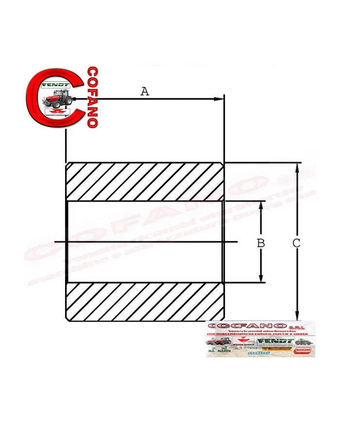 Bussola di riduzione terzo punto 19.4 - 25.0 mm ( da Cat. 2 a Cat.1)