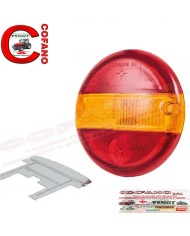 Rodovetro Sx - Dx - Rosso Arancio con supporti