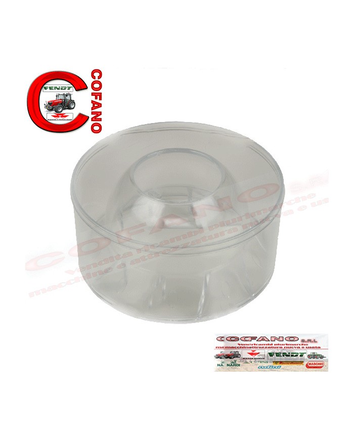 Parte trasparente per prefiltro H64mm 133mm