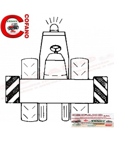 Coppia pannelli retroriflettenti in alluminio 564x282 mm