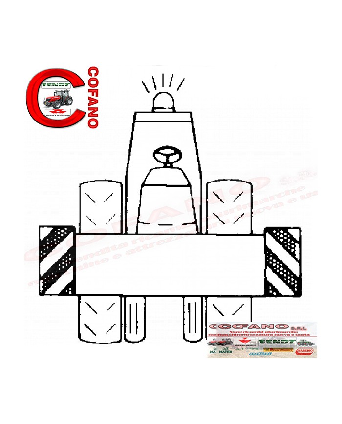 Coppia pannelli retroriflettenti in alluminio 564x282 mm