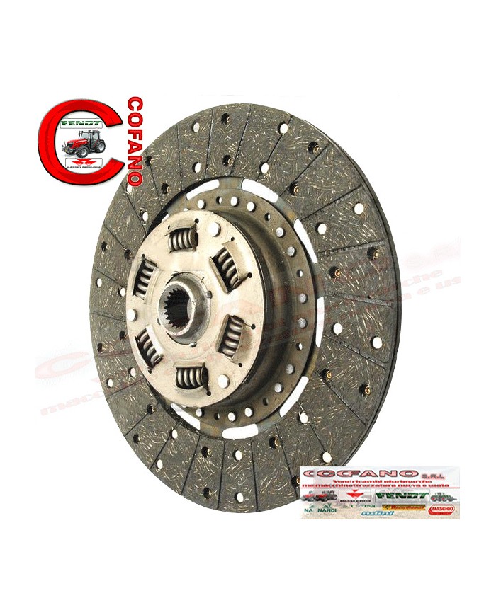 Piatto disco frizione con parastrappi Massey Ferguson - Landini scalanature 21