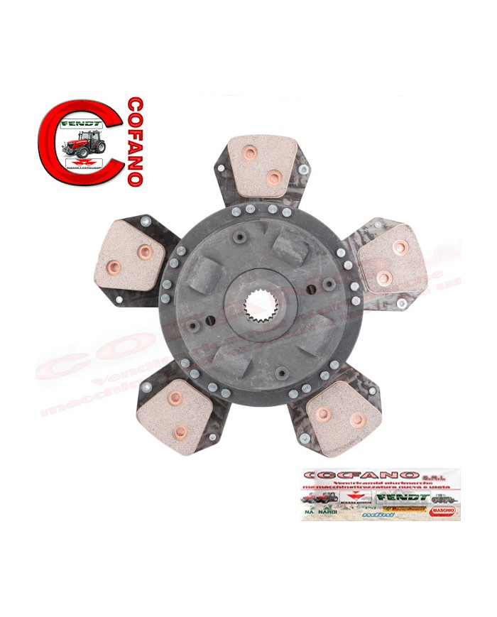 Disco frizione Massey Ferguson serie 300 4000 Landini scalanature 21 Ø305mm