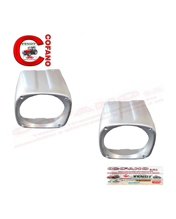 Coppia portalampada faro Dx Sx faro Massey Ferguson 135 165 185