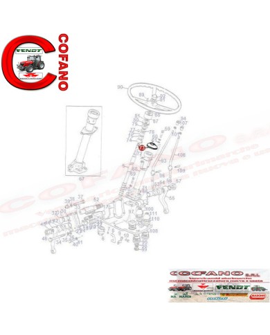 Gomma protezione antipolvere filtro MF 100 200 300 Landini