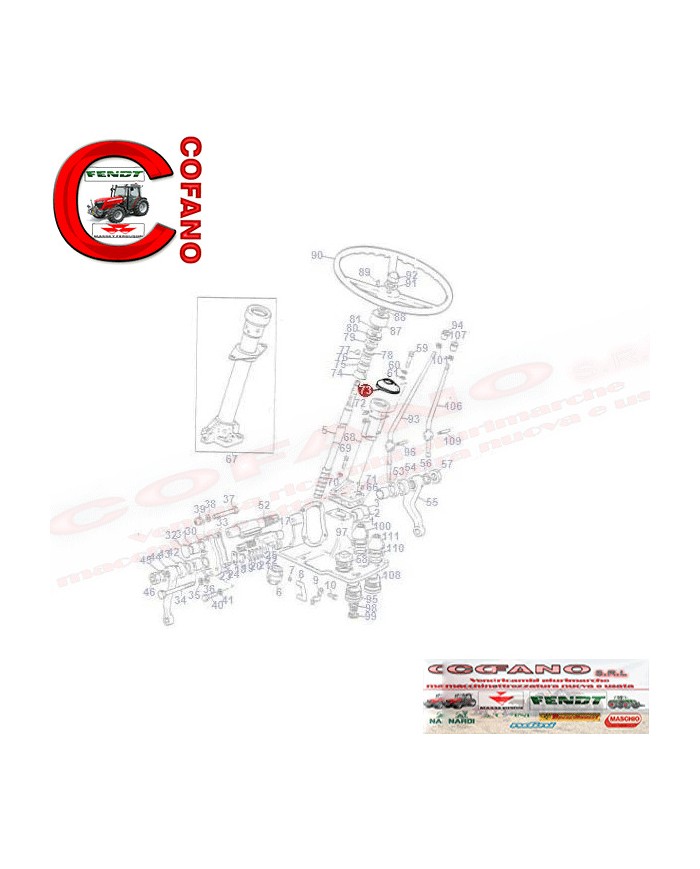 Gomma protezione antipolvere filtro MF 100 200 300 Landini