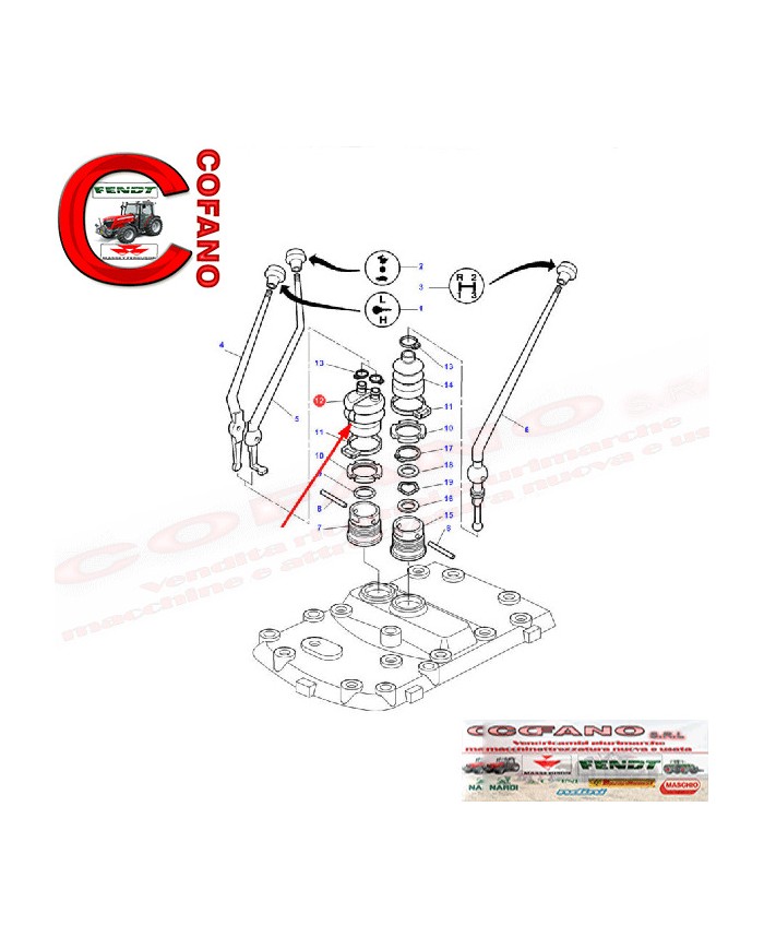 Cuffia antipolvere leva cambio MF 200 300 400 4000 Landini